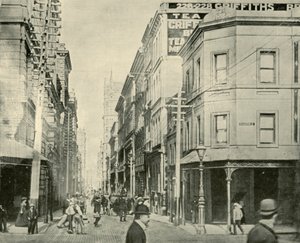 Flinders Lane, Melbourne, 1901. av Unbekannt