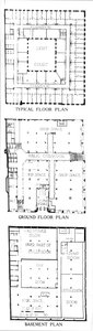 Plantegninger, SW Straus & Co Building, Chicago, Illinois, 1924 av Unbekannt
