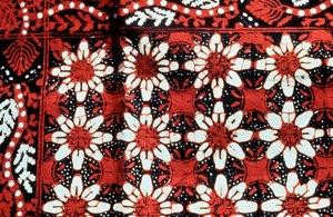 Blomsterdesign, Indonesia, 1900-tallet av Unbekannt
