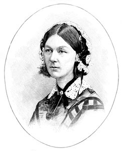 Florence Nightingale 1820-1910, britisk sykepleier av Unbekannt