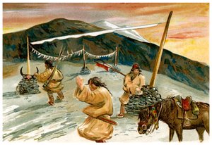 Flyvende bønner på Maium-passet, 1898 av Unbekannt