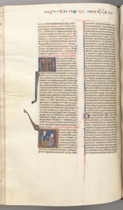 Fol. 247v, Ecclesiastes, historikk initial V, Salomos undervisning, ca. 1275-1300. av Unbekannt