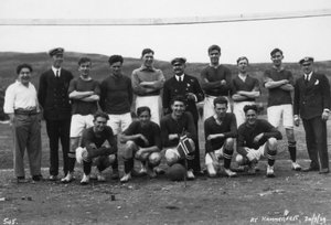 Fotballag, Hammerfest, Nord-Norge, 20. juli 1929 av Unbekannt