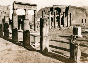 Trekantet forum, Pompeii, Italia, ca 1900-tallet av Unbekannt