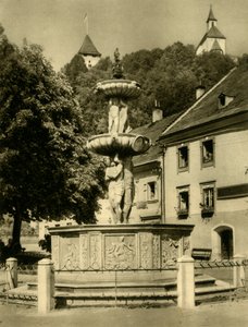 Fontenen, Friesach, Østerrike, c1935. av Unbekannt