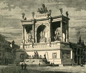 Fontenen til Alexander Severus, Roma, 1890. av Unbekannt