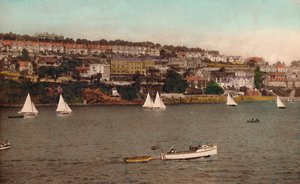 Fowey fra Polruan, c1930 av Unbekannt