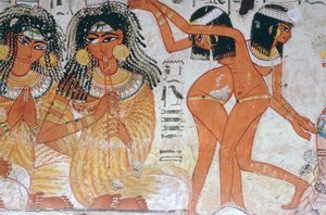 Fragment av veggmaleri fra graven til Nebamun, Theben, Egypt, 18. dynasti, c1350 f.Kr. av Unbekannt