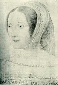 Françoise de Foix, grevinne av Châteaubriant, tidlig på 1500-tallet, 1907. av Unbekannt
