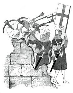 Fraternity of the Cross-bowmen, 1400-tallet, 1870 av Unbekannt