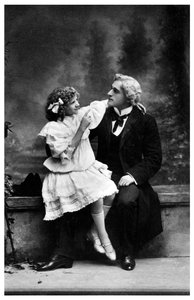 Fred D Daviss og Flossie Hale Daviss, skuespillere, c1890-1919 av Unbekannt