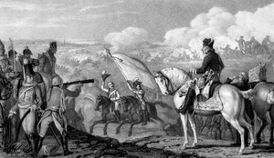 Frederick II, den store 1712-1786, konge av Preussen fra 1740, i slaget ved Rossbach, 1757 av Unbekannt