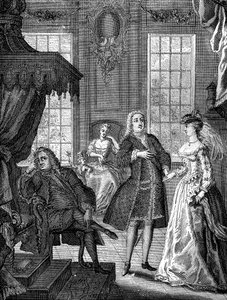 Frederick Prince of Wales og prinsesse Augusta av Saxe-Gotha, 1736 av Unbekannt