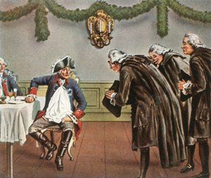 Fredrik den store og mennene fra Greiffenberg, 1784, 1936. av Unbekannt