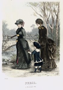 Freja- illustrert skandinavisk motemagasin 1882, illustrasjon nr. 21 av Unbekannt