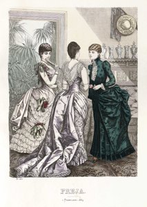 Freja- illustrert skandinavisk motemagasin 1884, illustrasjon nr. 3 av Unbekannt
