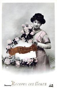Fransk postkort, c1900 av Unbekannt