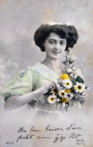 Fransk postkort, c1900 av Unbekannt