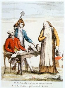 Den franske revolusjonen 1789: anti-klerikalisme av Unbekannt