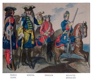 Fransk militærkjole, 1704 av Unbekannt