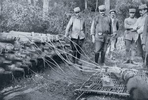 Franske soldater med gassflasker, første verdenskrig, 1915 av Unbekannt