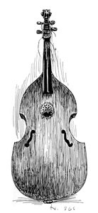 Fransk viola da gamba, c1600, 1901 av Unbekannt