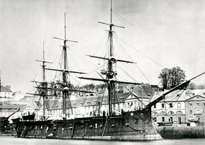 Fransk krigsskip, lOcean, 1868 av Unbekannt