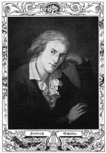 Friedrich Schiller , tysk poet, filosof, historiker og dramatiker, 1900 av Unbekannt