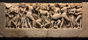 Frise med danser og musikere, ca. 973. av Unbekannt