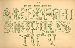 Fra MS. Biblioteket i Minerva, Roma, 1862. av Unbekannt