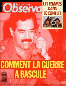 Forside av Le Nouvel Observateur, februar 1991 av Unbekannt