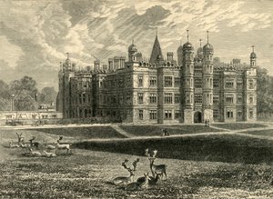 Vorderseite von Burghley House, 1898 von Unbekannt