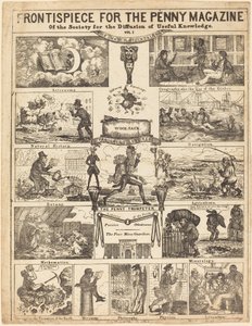 Frontispice for Penny Magazine of the Society for the Diffusion of Knowledge: Vo, 19th cent. av Unbekannt
