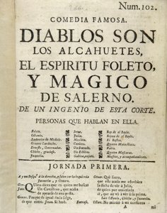 Frontispice av "Devils are the pimps, the foetus, and magical spirit of Salerno" av Unbekannt