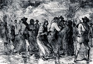 Rømte slaver på flukt fra Maryland til Delaware via Underground Railroad, 1850-1851 av Unbekannt