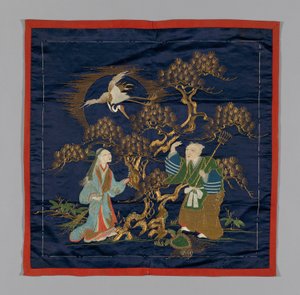 Fukusa-gaveomslag, Japan, sen Edo-periode 1789-1868 Meiji-periode 1868-1912, slutten av 1800-tallet. av Unbekannt