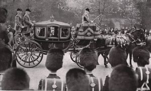 Begravelsesprosesjon til kong Edward VII, London, 20. mai 1910. av Unbekannt