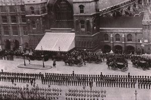 Begravelsesprosesjon til kong Edward VII, London, 20. mai 1910. av Unbekannt