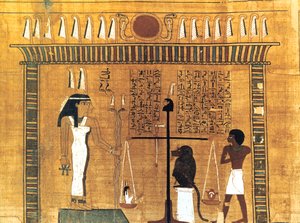 Begravelsespapyrus, gammel egyptisk, 18. dynasti, 1550-1293 f.Kr. av Unbekannt