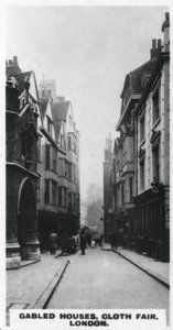 Gavlhus, Cloth Fair, London, c1920-tallet av Unbekannt