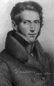 Gaetano Donizetti 1797-1848, italiensk komponist, 1900-tallet av Unbekannt
