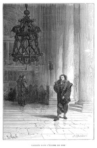 Galileo observerer svaiingen av lysekronen i Pisa katedral, c1584 1870 av Unbekannt
