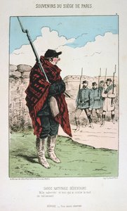 Guard National Sedentaire, beleiring av Paris, 1870-1871 av Unbekannt