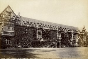 Hagefront, St Johns College, Oxford, Oxfordshire, sent på 1800- eller tidlig på 1900-tallet av Unbekannt