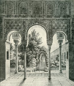 Garden of the Generalife, 1800-tallet, 1907. av Unbekannt