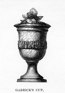 Garricks Cup, skåret fra Shakespeares morbærtre, 1700-tallet, 1840 av Unbekannt