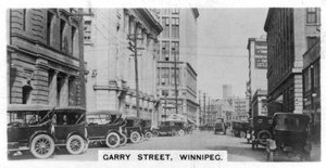Garry Street, Winnipeg, Manitoba, Canada, ca 1920-tallet av Unbekannt