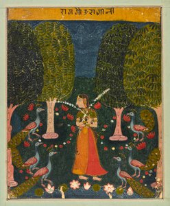 Gauri Ragini, folio fra en Ragamala, ca. 1625-1630. av Unbekannt