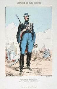 Gendarmerie Republicaine, beleiring av Paris, fransk-prøyssisk krig, 1870-1871. av Unbekannt