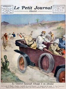General Gouraud unnslipper et attentat på vei fra Damaskas til Kunaitra, 1921 av Unbekannt